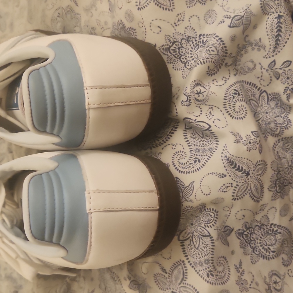 Adidas Samba White and Light Gray Shoes - Picture 3 of 5